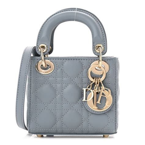 micro lady dior cloud blue|Lady Dior Micro Bag Cloud Blue Cannage Lambskin .